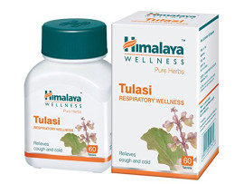 Himalaya Wellness Pure Herbs Tulasi Respiratory Wellness - 60 Tablets